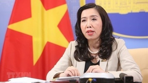 La porte-parole du ministère des Affaires étrangères du Vietnam, Lê Thi Thu Hang. Photo : VNA.