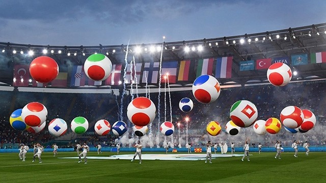 La cérémonie d’ouverture de l’EURO 2020 à l’Olimpico de Rome (Italie). Photo : vietnamnet.vn.
