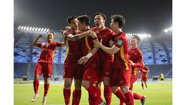 L’équipe vietnamienne entrera dans l’histoire si elle accède au troisième tour de qualification de la Coupe du monde 2022 en Asie. Photo : VFF.