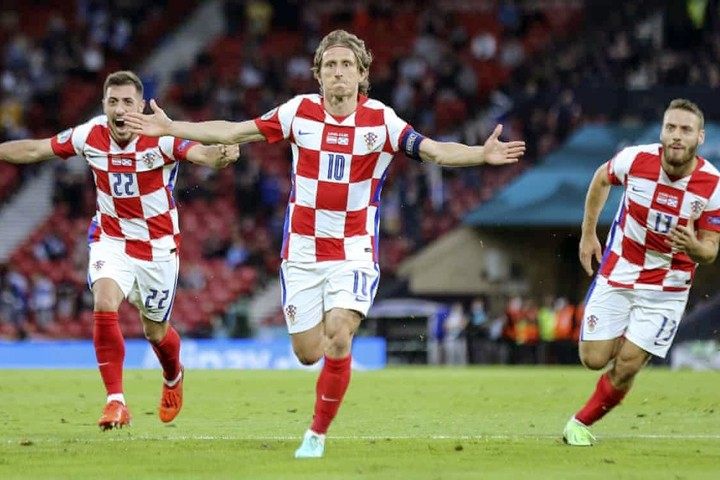 La Croatie s'est qualifiée pour les huitièmes après avoir battu l’Écosse 3 - 1. Photo : Reuters. 