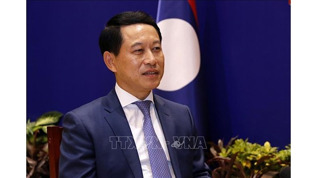 Le ministre laotien des Affaires étrangères, Saleumxay Kommasith. Photo : VNA.