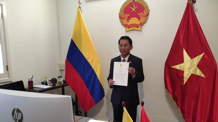 L’ambassadeur vietnamien, Lê Viêt Duyên. Photo : baoquocte.