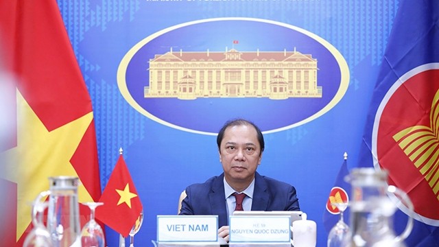 Le vice-ministre des AE, Nguyên Quôc Dung, chef de l’ASEAN SOM du Vietnam. Photo: VNA