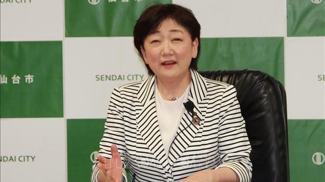 Kazuko Kori, maire de la ville de Sendai, dans la préfecture de Miyagi, Japon. Photo : VNA.