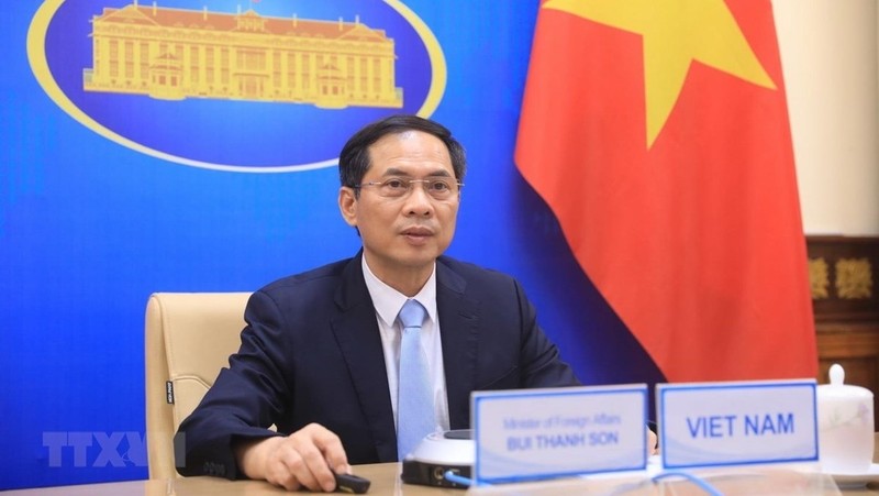 Le ministre vietnamien des Affaires étrangères, Bui Thanh Son. Photo: VNA