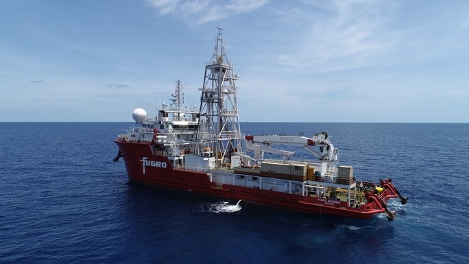 Le navire de forage Fugro Mariner devrait participer à la campagne géotechnique du parc éolien offshore de La Gàn. Photo : ADD/NDEL.