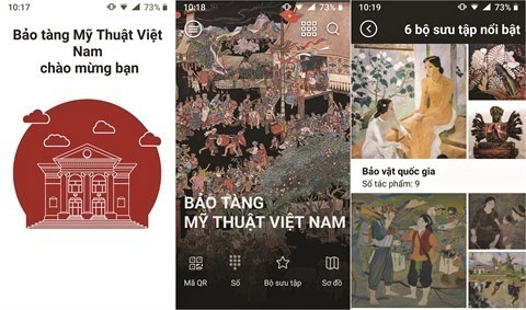 L’interface d’iMuseum, une application sur Internet du Musée des beaux-arts du Vietnam.