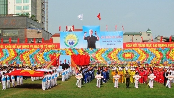 Les Jeux olympiques nationaux de Phù Dông. Photo: Thanhtra.