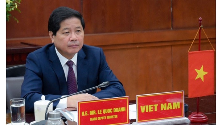 Le vice-ministre vietnamien de l’Agriculture et du Développement rural Lê Quôc Doanh. Photo : NDEL.