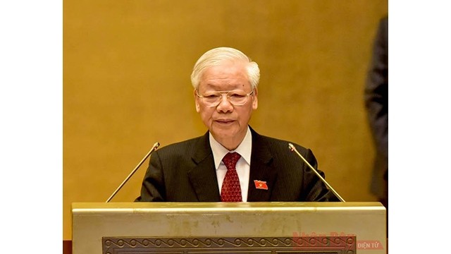 Le Secrétaire Général du Parti communiste du Vietnam, Nguyên Phu Trong. Photo : NDEL.