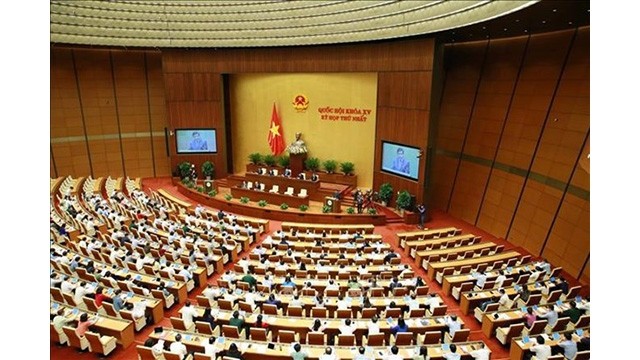 Vue de la première session de l'Assemblée nationale, le 24 juillet. Photo : VNA.