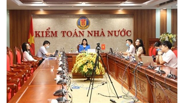 La délégation de l'Audit d'État du Vietnam participant au 6e Sommet de l'ASEANSAI. Photo : VNA.