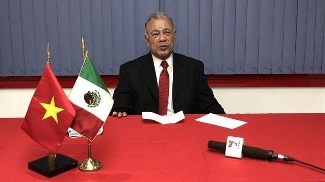 Le Secrétaire général du Parti travailliste mexicain Alberto Ayana Gutiérrez. Photo : VNA.