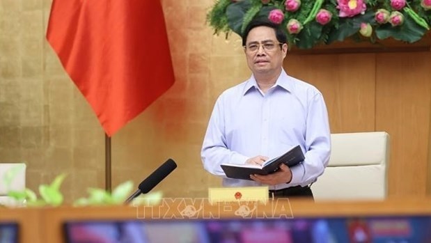 L'Assemblée nationale a décidé d'approuver la proposition du Président du Vietnam, selon laquelle le Premier ministre Pham Minh Chinh est vice-président du Conseil national de défense et de sécurité. Photo : VNA.
