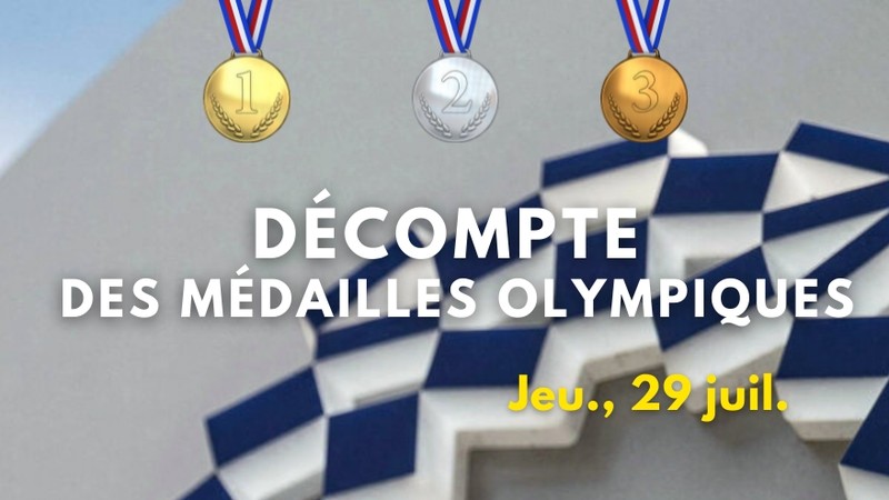 Jeudi 29 Juillet : décompte des Médailles Olympiques