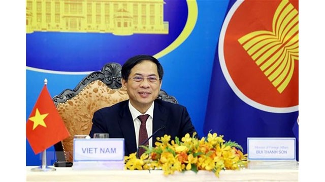 Le ministre des Affaires étrangères Bùi Thanh Son. Photo : VNA.