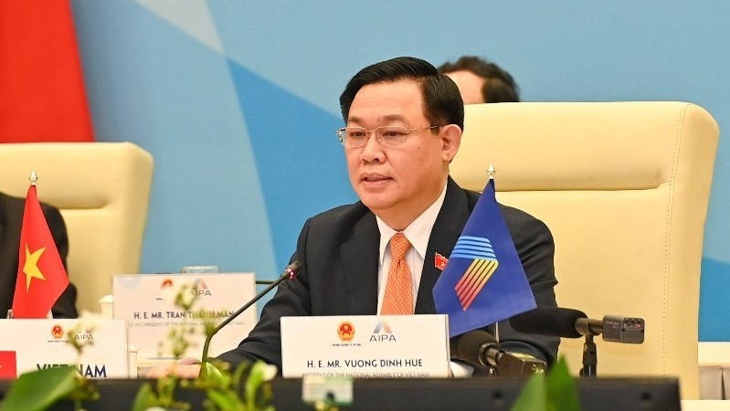 Le Président de l’Assemblée nationale vietnamienne, Vuong Dinh Huê. Photo : NDEL.