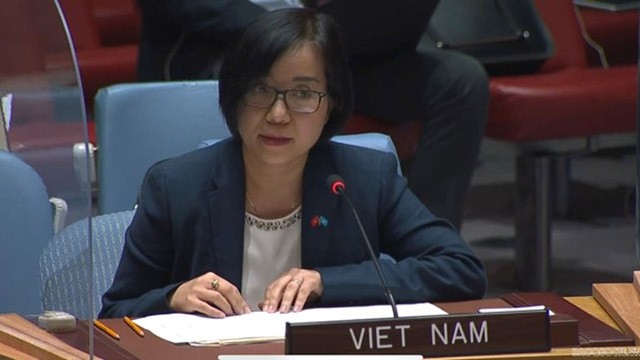 La ministre-conseillère Nguyên Phuong Trà, cheffe adjointe de la Mission permanente du Vietnam auprès de l’ONU. Photo : VNA.