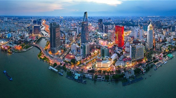 Vue aérienne de Hô Chi Minh-Ville. Photo : VOV.