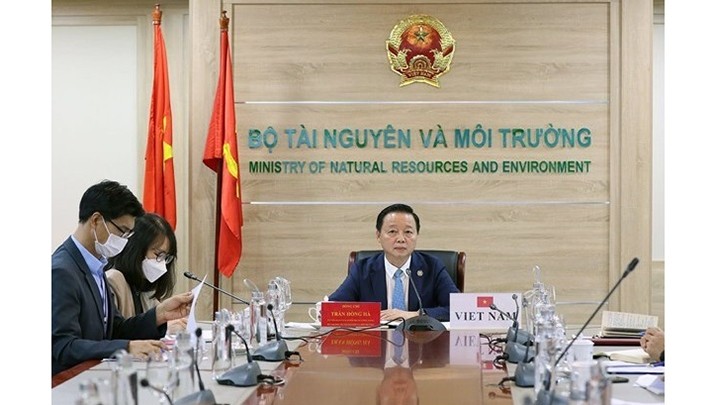 Le ministre des Ressources naturelles et de l'Environnement, Trân Hông Hà. Photo : VNA.