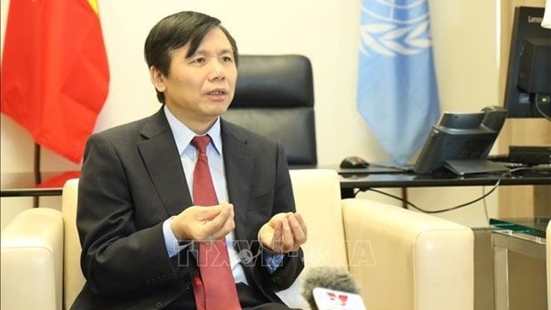 Le chef de la Mission permanente du Vietnam auprès de l’ONU, Dang Dinh Quy. Photo : VNA.