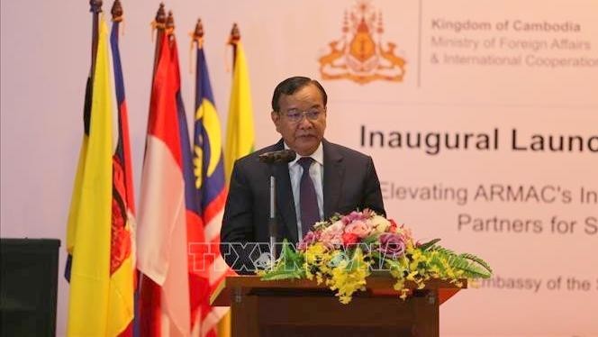 Le vice-premier ministre cambodgien et ministre des Affaires étrangères et de la Coopération internationale, Prak Sokhonn. Photo : VNA.
