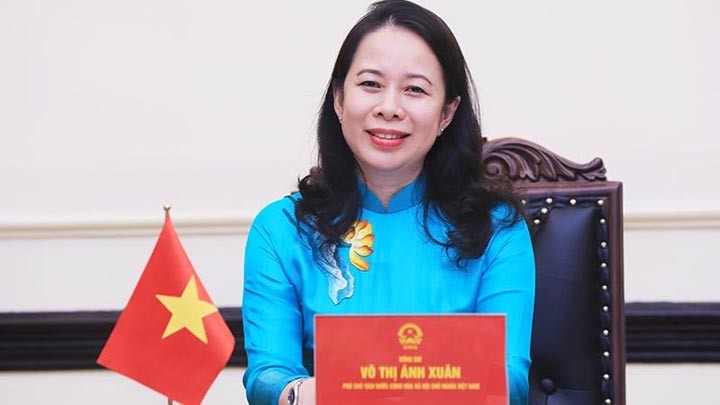 La Vice-Présidente vietnamienne Vo Thi Anh Xuân. Photo : MAE.