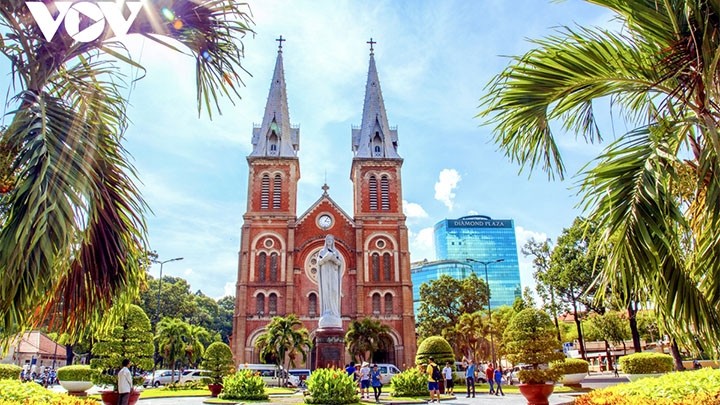 La cathédrale Notre-Dame de Saïgon. Photo : VOV