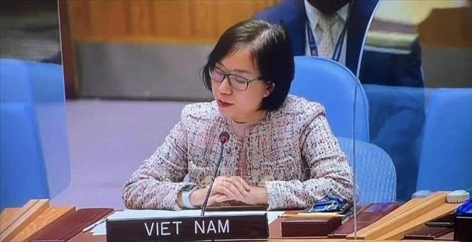 La ministre conseillère Nguyên Phuong Trà, cheffe adjointe de la Mission permanente du Vietnam auprès des Nations Unies (ONU). Photo : VNA.