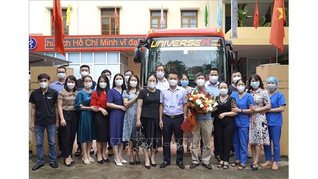 La délégation de la province de Quang Binh. Photo : VNA.