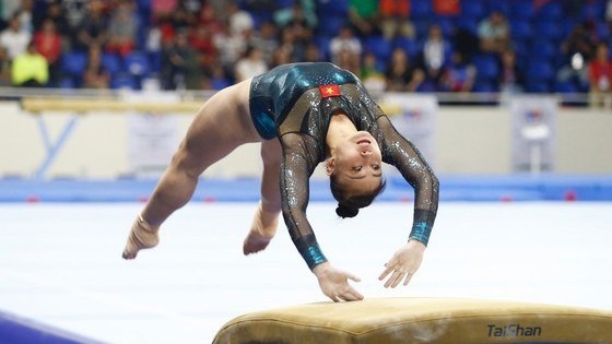 La gymnaste Dô Thi Ngoc Huong.  Photo : VNA