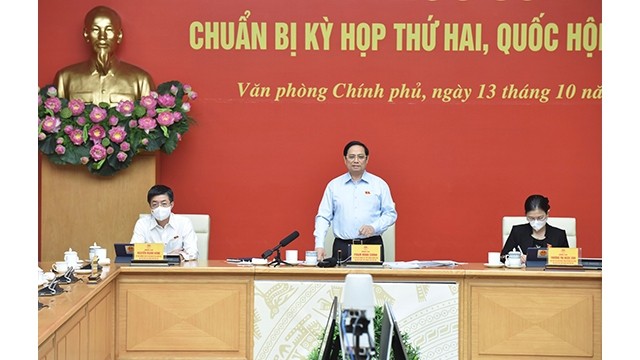 Le Premier ministre Pham Minh Chinh. Photo : Trân Hai/NDEL. 