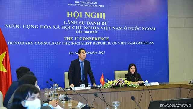 La 1ère Conférence des consuls honoraires du Vietnam à l’étranger, le 14 octobre. Photo : baoquocte.vn.