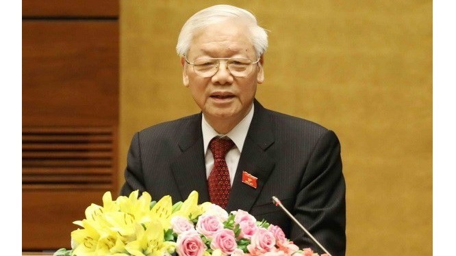 Le Secrétaire général du Parti communiste du Vietnam, Nguyên Phu Trong. Photo : VNA.