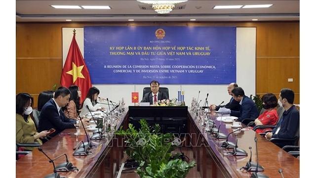 La 2e réunion du Comité mixte de coopération économique, commerciale et d’investissement entre le Vietnam et l’Uruguay. Photo: VNA