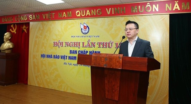 Lê Quôc Minh, rédacteur en chef du Journal Nhân Dân, président de l’Association des Journalistes du Vietnam. Photo : NDEL.