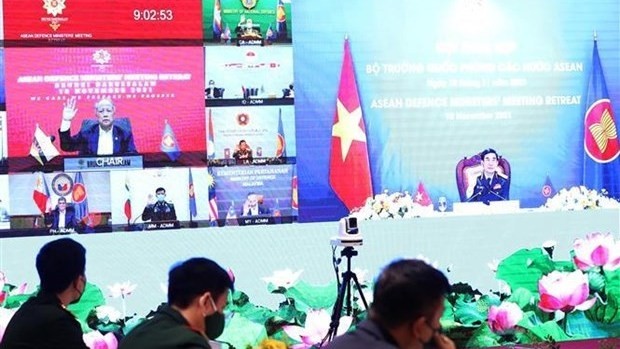 Le ministre vietnamien de la Défense, le général d’armée, Phan Van Giang, lors de l’ADMM Retreat 2021. Photo : VNA.