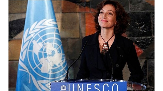 La directrice générale de l'UNESCO, Audrey Azoulay. Photo : AF