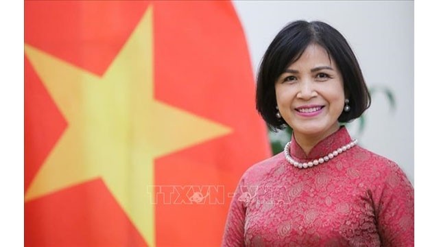 L’ambassadrice Lê Thi Tuyêt Mai, cheffe de la Délégation du Vietnam à Genève.