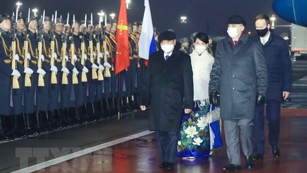 Le président vietnamien Nguyên Xuân Phuc entame sa visite en Russie. Photo: VNA