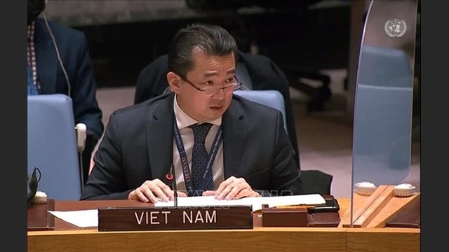 L’ambassadeur Pham Hai Anh, chargé d’affaires par intérim du Vietnam auprès des Nations Unies. Photo : VNA.
