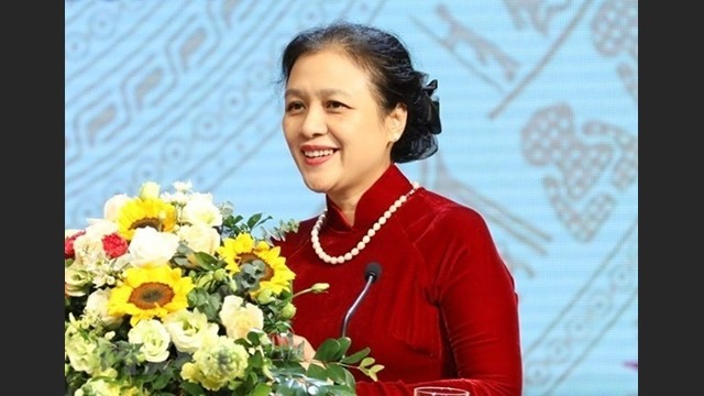 L'ambassadrice Nguyên Phuong Nga, présidente de l'Union des Organisations d'Amitié du Vietnam.