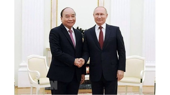 Le Président vietnamien, Nguyên Xuân Phuc, et son homologue russe, V.Poutine. Photo : VNA.