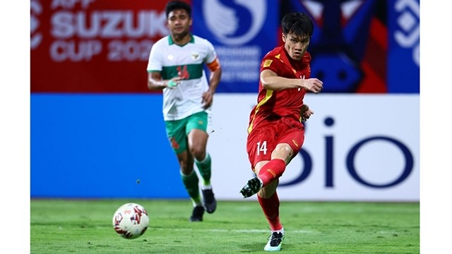 Le Vietnam et l'Indonésie font match nul. Photo : VOV.