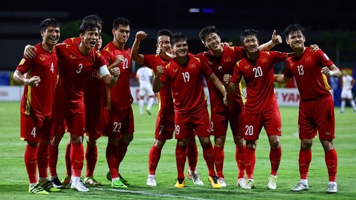 L’équipe nationale de football vietnamienne. Photo : VFF.
