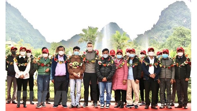 Le secteur touristique de Quang Binh accueille des premiers touristes de la nouvelle année. Photo : VNA.