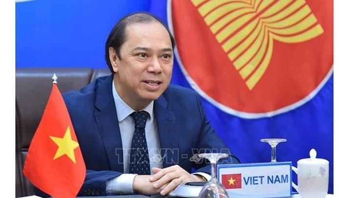 Le vice-ministre des Affaires étrangères Nguyên Quôc Dung, chef de SOM ASEAN du Vietnam. Photo : VNA
