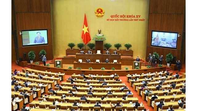 La première session extraordinaire de la XVe Assemblée nationale. Photo : VNA.