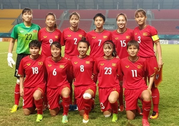L'équipe féminine nationale de football. Photo : VFF.
