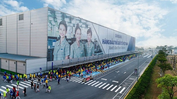 L'usine de Samsung à Phô Yên, province de Thai Nguyên. Photo : baodautu.vn